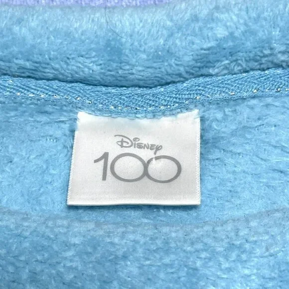 Disney 100th Anniversary Stitch Face Baby Blue Fleece Pajama Sweater‎ Women's 2X - Picture 5 of 10